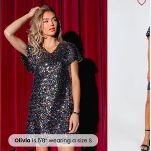 Pink Lily Sequin Dress